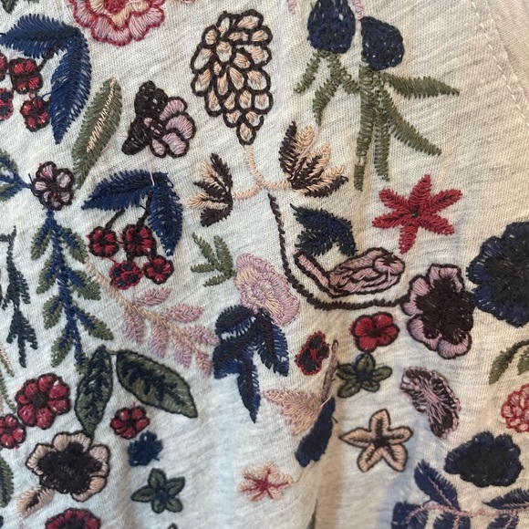 Lucky Brand Gray Embellished T-Shirt - Picture 4 of 4